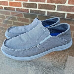 Crocs Men's Santa Cruz Convertible Loafers Canvas Slip On Size 8 Gray Like New